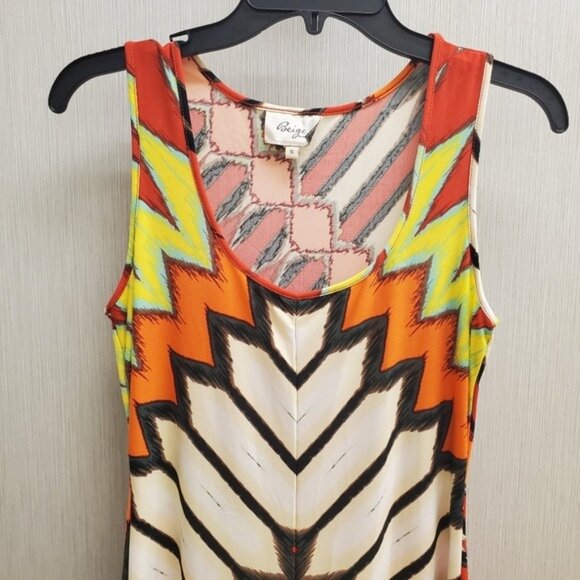 Western Maxi Dress Tribal Aztec Jersey Stretchy Cowgirl Rodeo - Picture 6 of 16